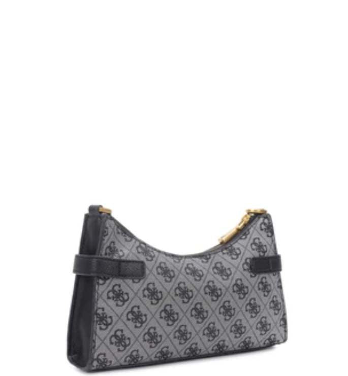 GUESS Black Zadie Logo Shoulder Bag