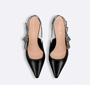 J'Adior Slingback Pump Black Calfskin