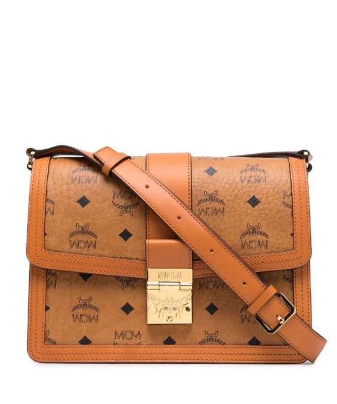 MCM TRACY SHOULDER BAG IN VISETOS