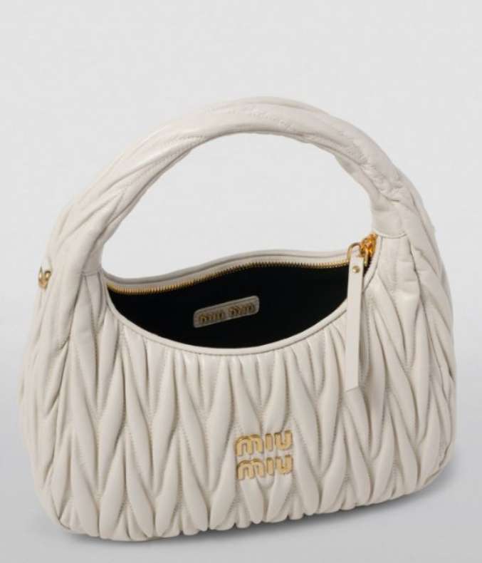 MIU MIU Nappa Leather Wander Top-Handle Bag