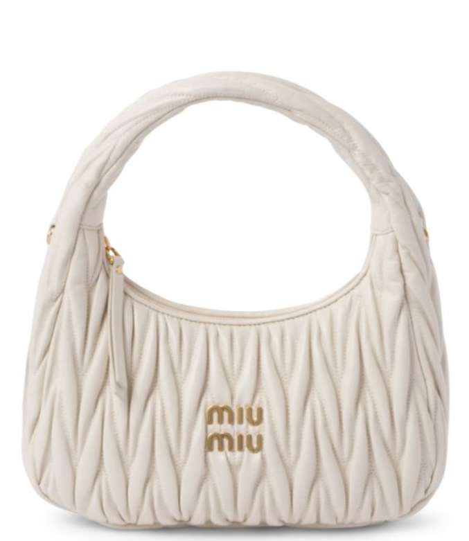 MIU MIU Nappa Leather Wander Top-Handle Bag