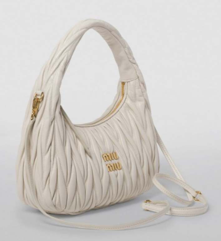 MIU MIU Nappa Leather Wander Top-Handle Bag