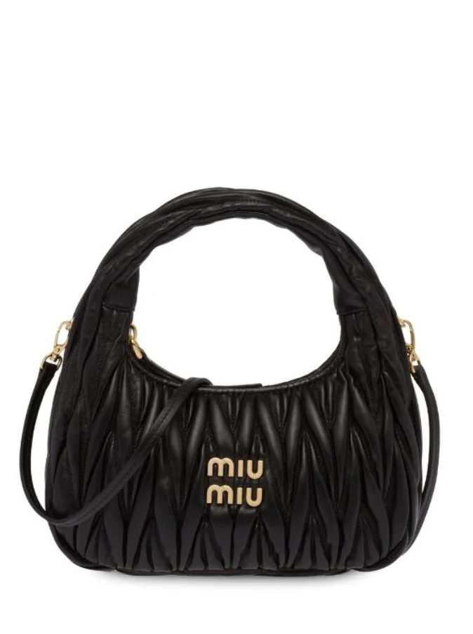 MIU MIU Nappa Leather Wander Top-Handle Bag